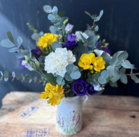 Small Vase Yellow and Purple (or colour of you choice)